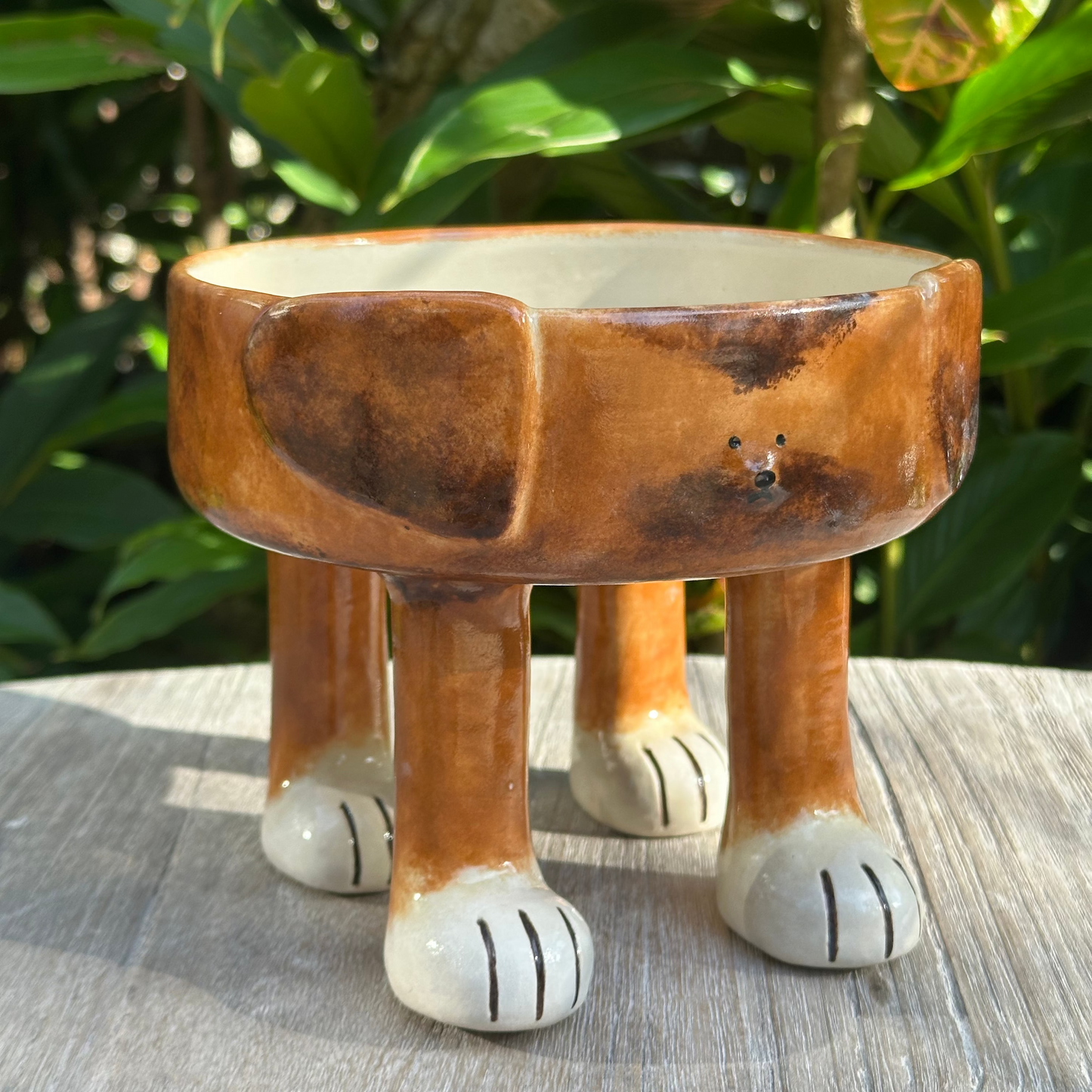 Dog Bowl with Legs (pre-order only)