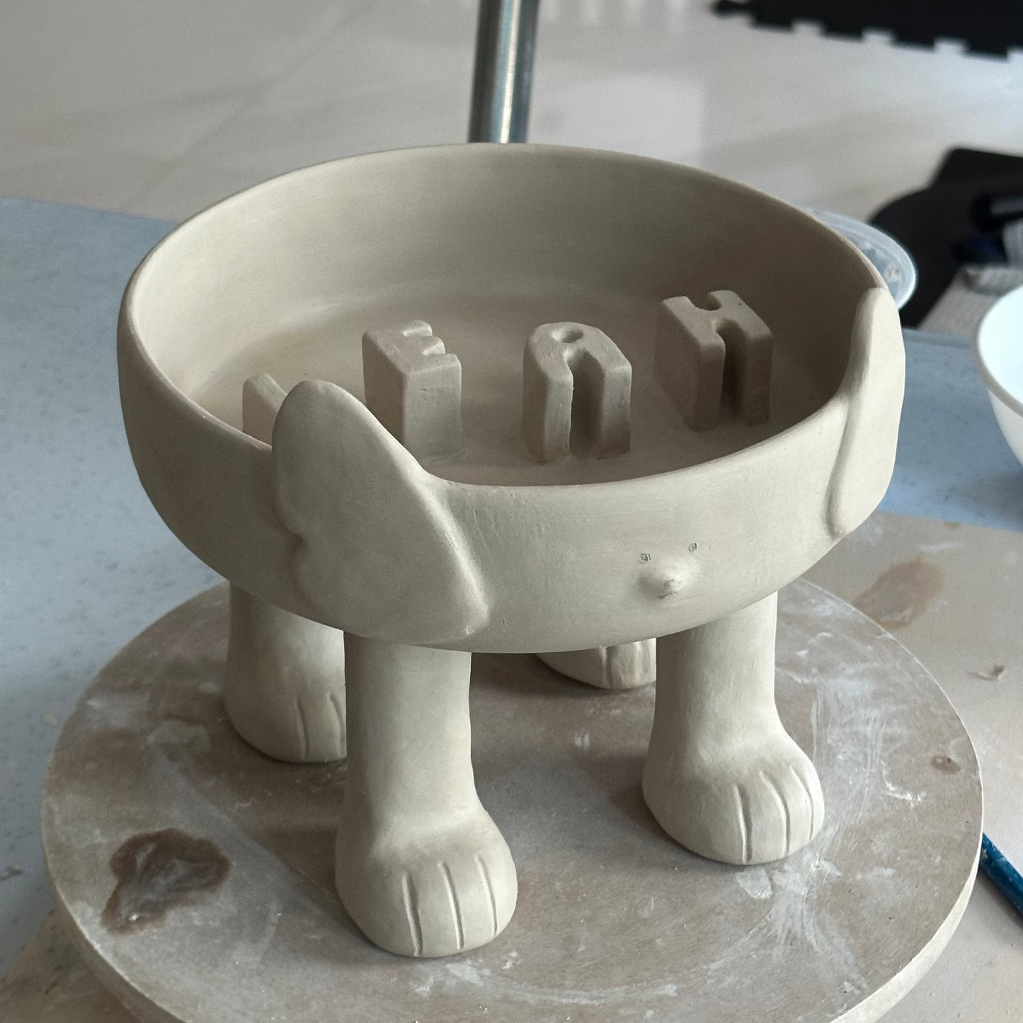 Dog Bowl with Legs (pre-order only)