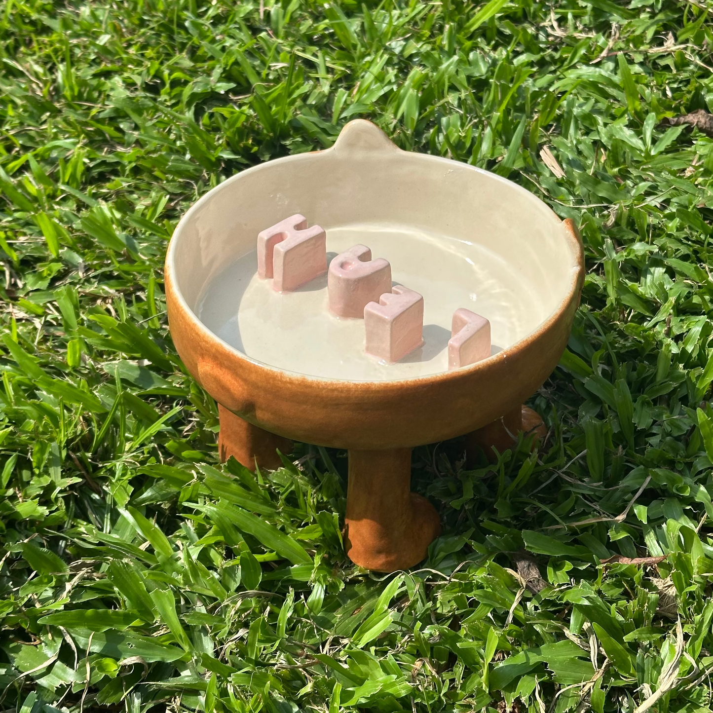 Dog Bowl with Legs (pre-order only)
