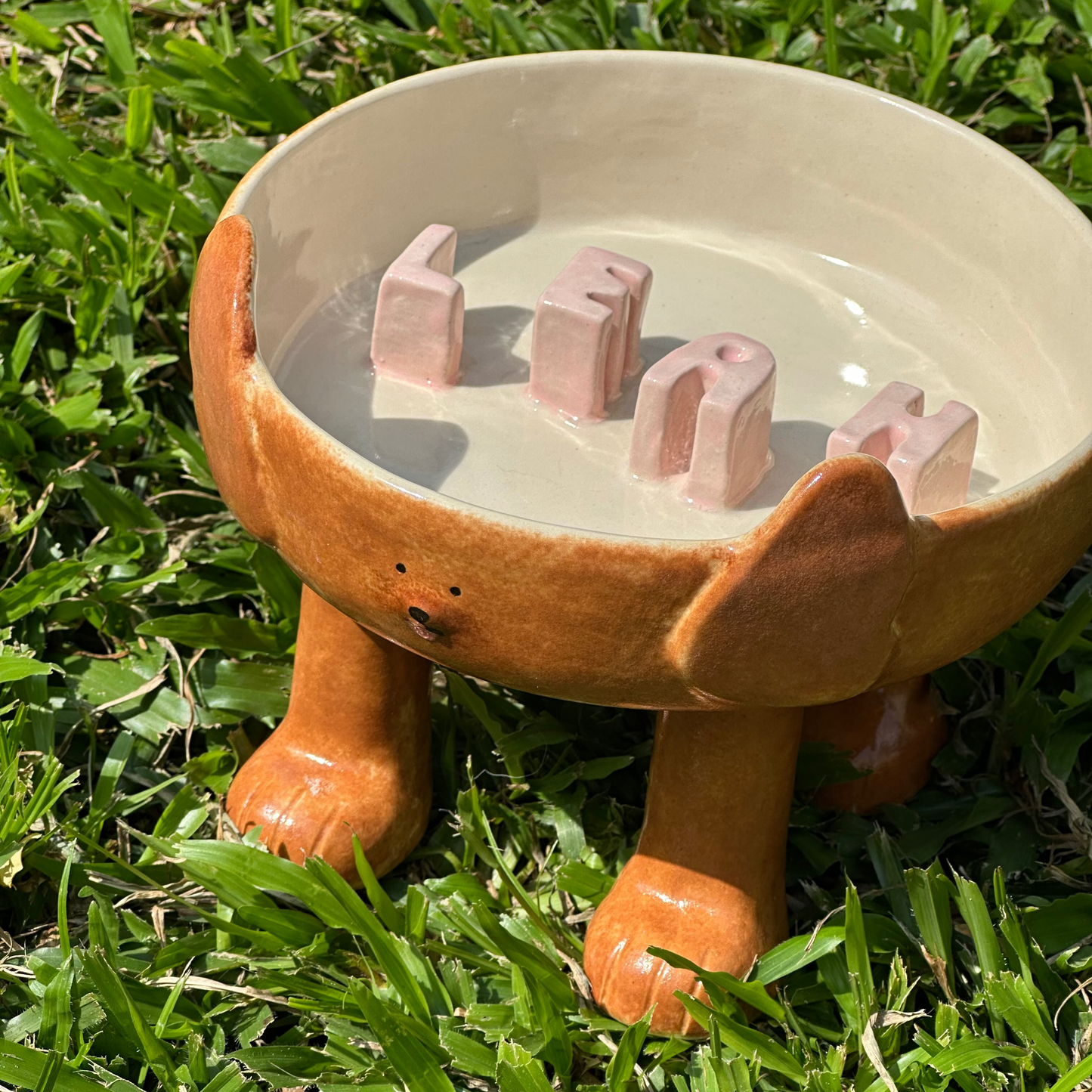 Dog Bowl with Legs (pre-order only)