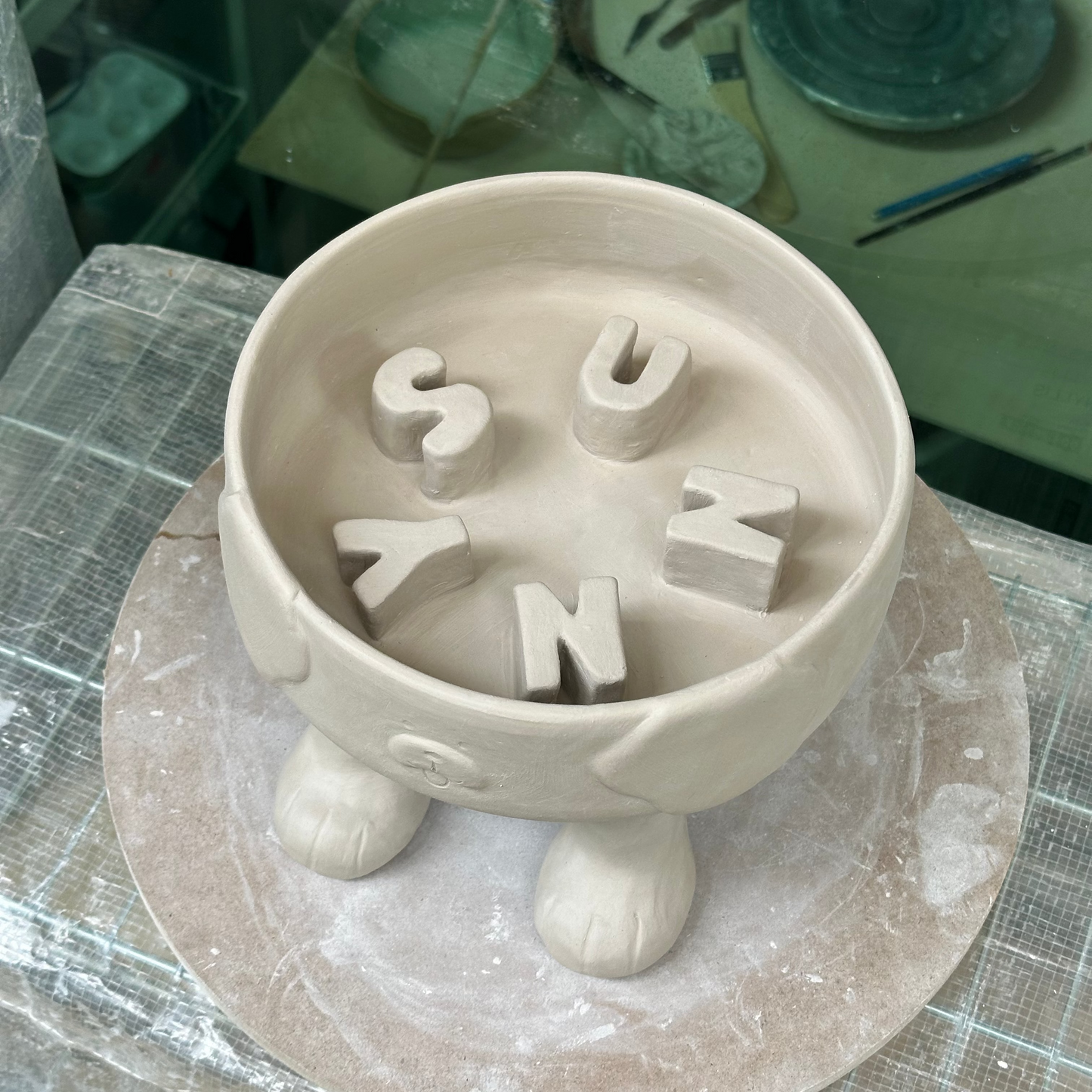 Dog Bowl with Legs (pre-order only)
